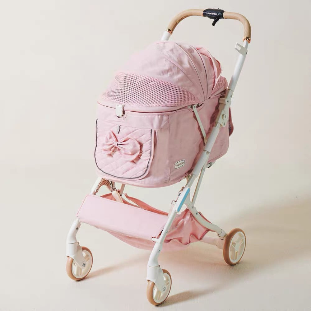 Toodandan Elegant Bow Pet Stroller