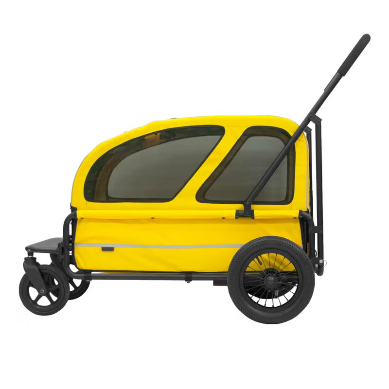 AirBuggy Carriage 2-Piece Set [Cart & Roof] for Large Dog (55kg Load Capacity ) - kikiandpuppies