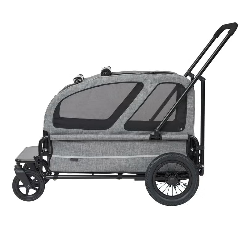 AirBuggy Carriage 2-Piece Set [Cart & Roof] for Large Dog (55kg Load Capacity ) - kikiandpuppies