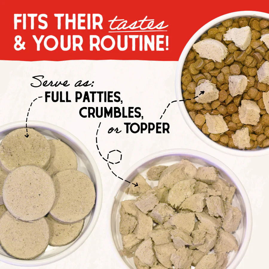 Stella & Chewys Freeze-Dried Dog Food - Duck Duck Goose Patties 156g