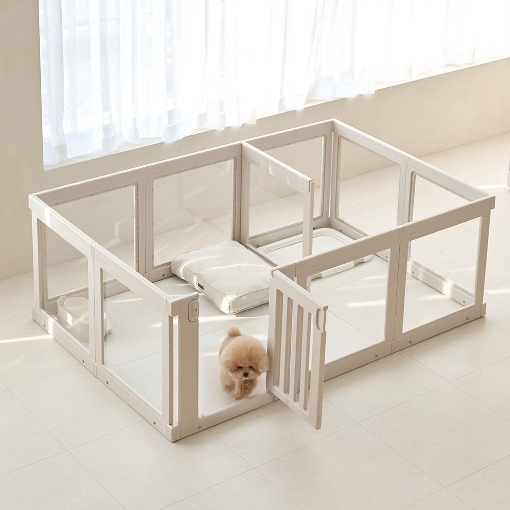 Transparent Pet Room Dog Fence