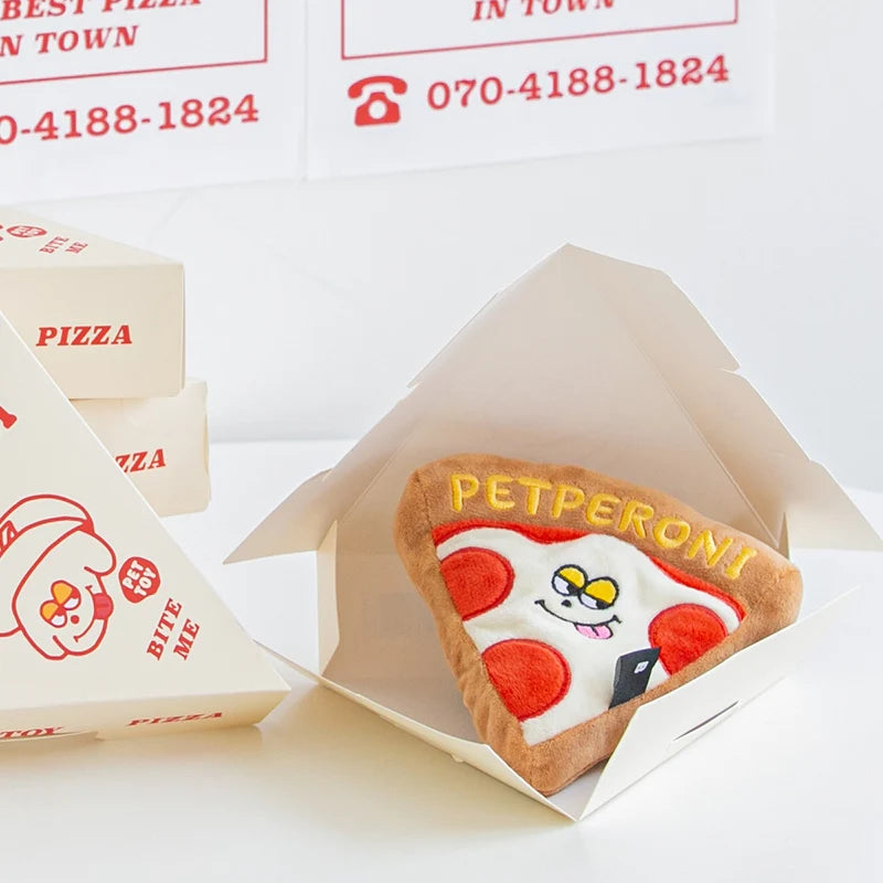 Pepperoni Pizza Toy - kikiandpuppies