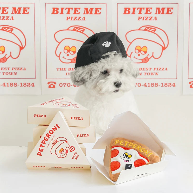 Pepperoni Pizza Toy - kikiandpuppies