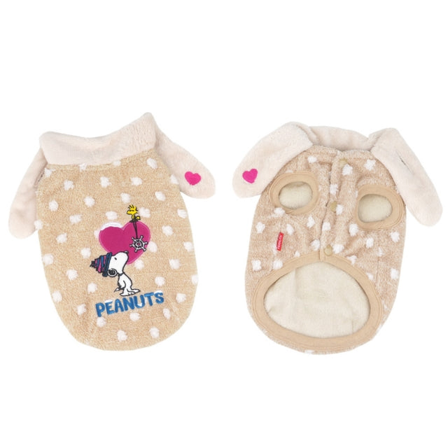 Peanuts Petit Scarf Dog Clothes Winter Vest - kikiandpuppies