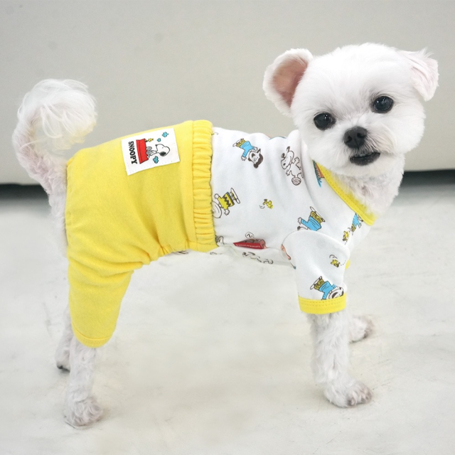 Peanuts Homewear All-in-One Dog Indoor Wear Pajama Pants - kikiandpuppies