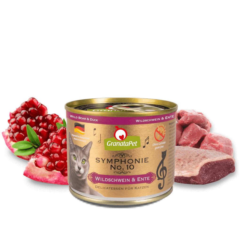 GranataPet Symphonie - No. 10 Wild Boar & Duck Cat Wet Food - kikiandpuppies