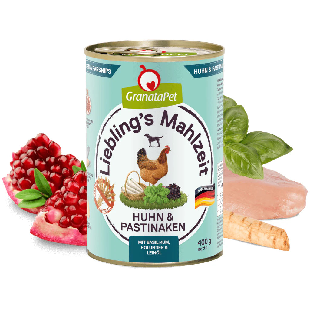GranataPet Liebling's Mahlzeit - Chicken & Parsnips Dog Wet Food - kikiandpuppies