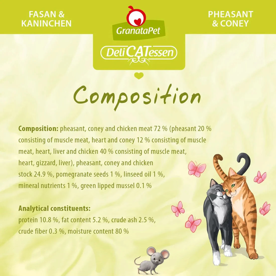 GranataPet DeliCATessen Cat Wet Food - Pheasant & Coney - kikiandpuppies