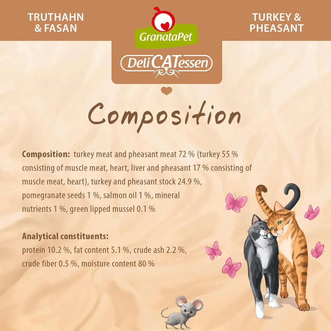 GranataPet Cat Can DeliCATessen - Turkey & Pheasant - kikiandpuppies