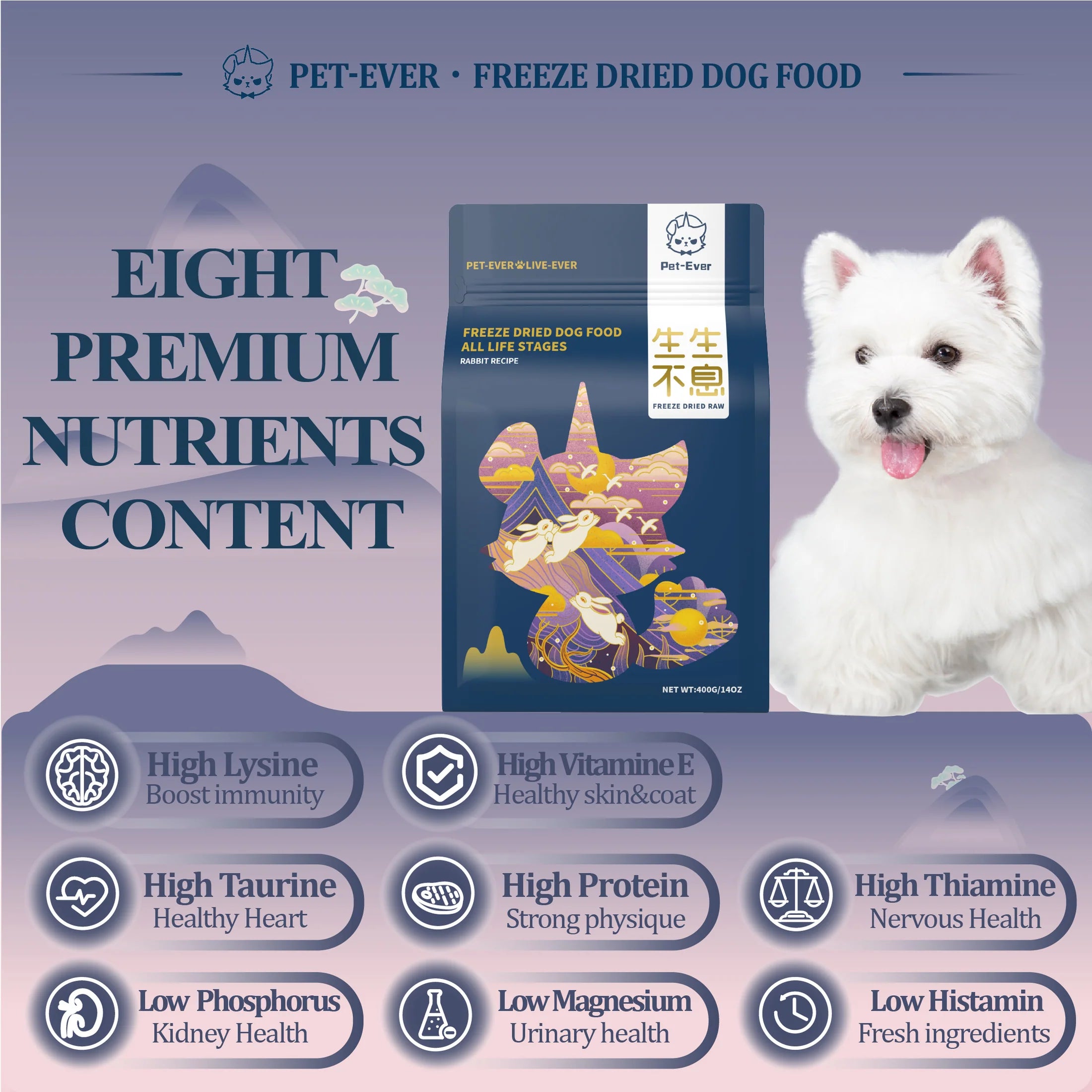 Pet-Ever Freeze-dried Raw Dog Food Rabbit Recipe - kikiandpuppies