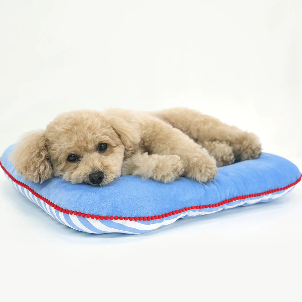 Peanuts Stripe Stroller Guard & Cushion - kikiandpuppies