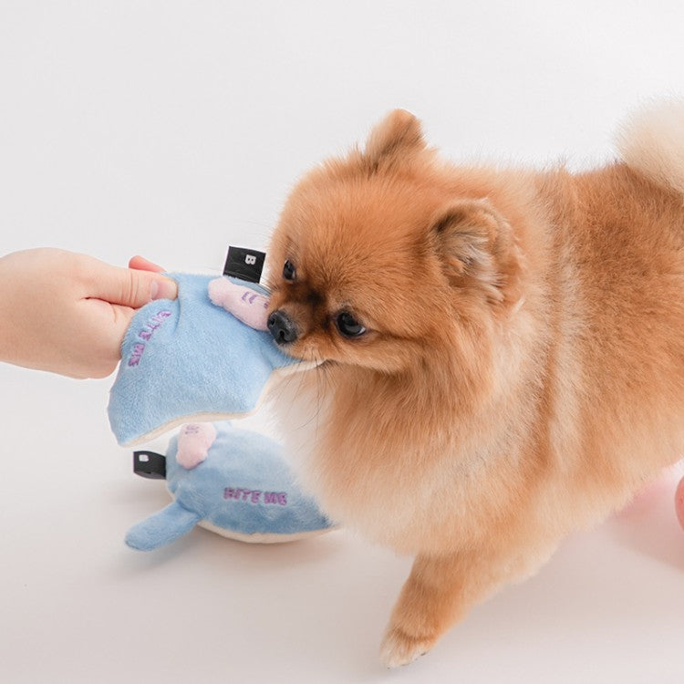Sea Friends Toy Set - Stingray & Squid (Squeaky/Nose Work) - kikiandpuppies