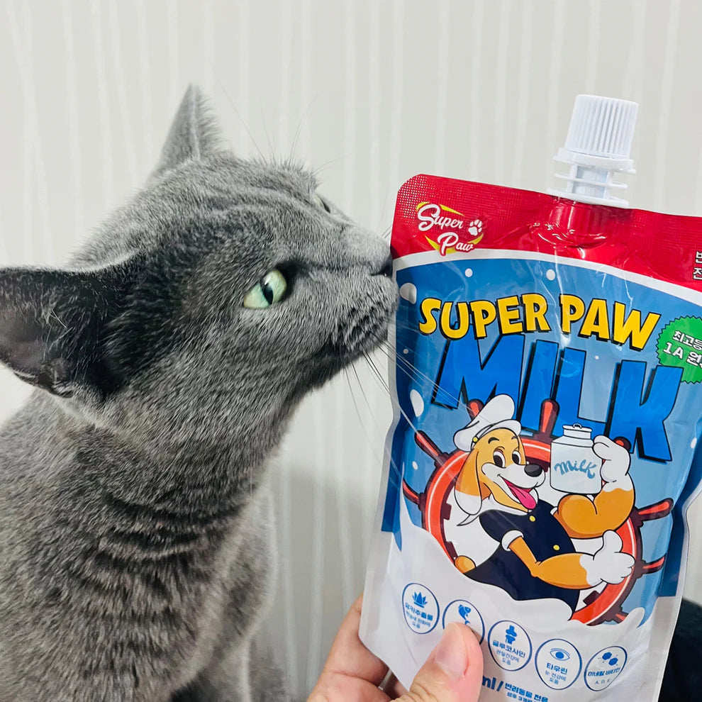 Super Paw Dog & Cat Milk Lactose FREE Plain - kikiandpuppies