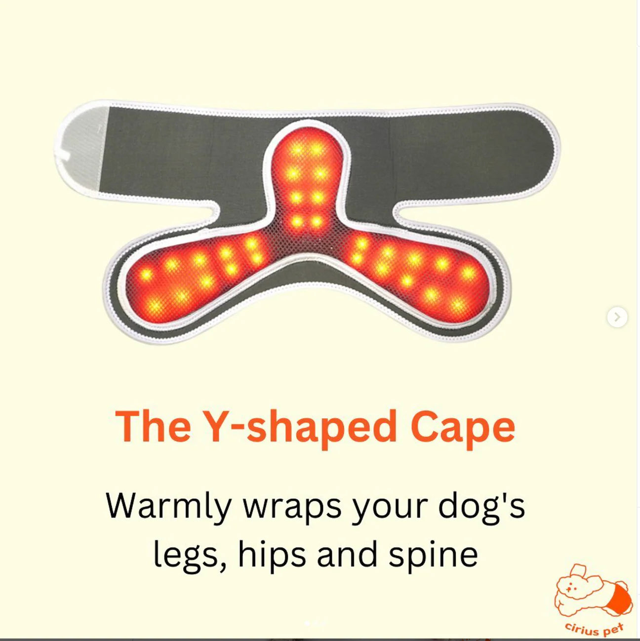 Low-level Laser Therapy (LLLT) Cape [Y-shaped] - kikiandpuppies