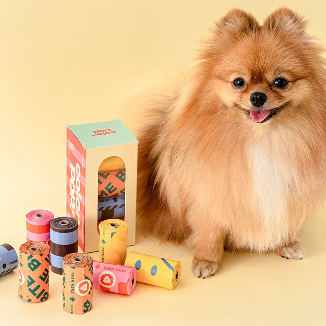 Color Pop Poop Bag - 120pcs - kikiandpuppies