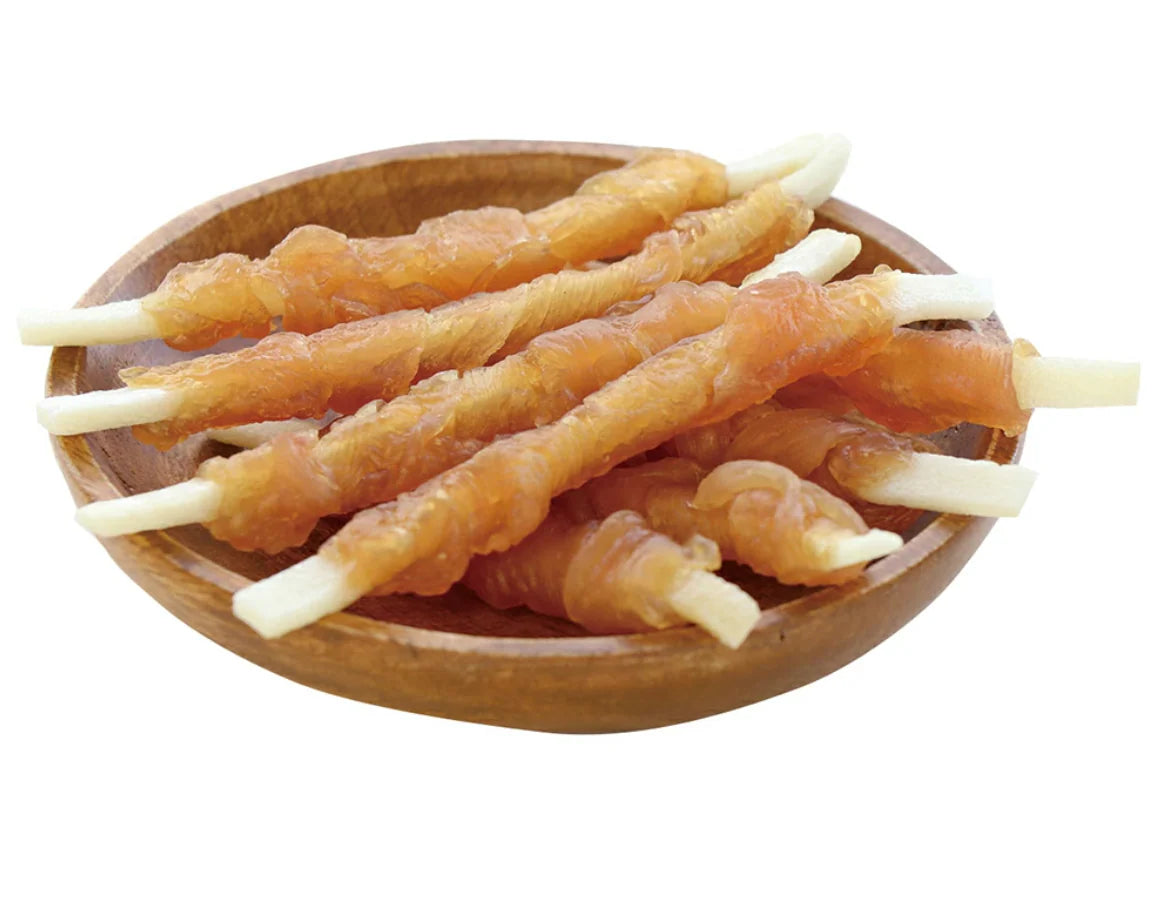 Japanese Petio Chicken Roll Soft hide dental stick 10p