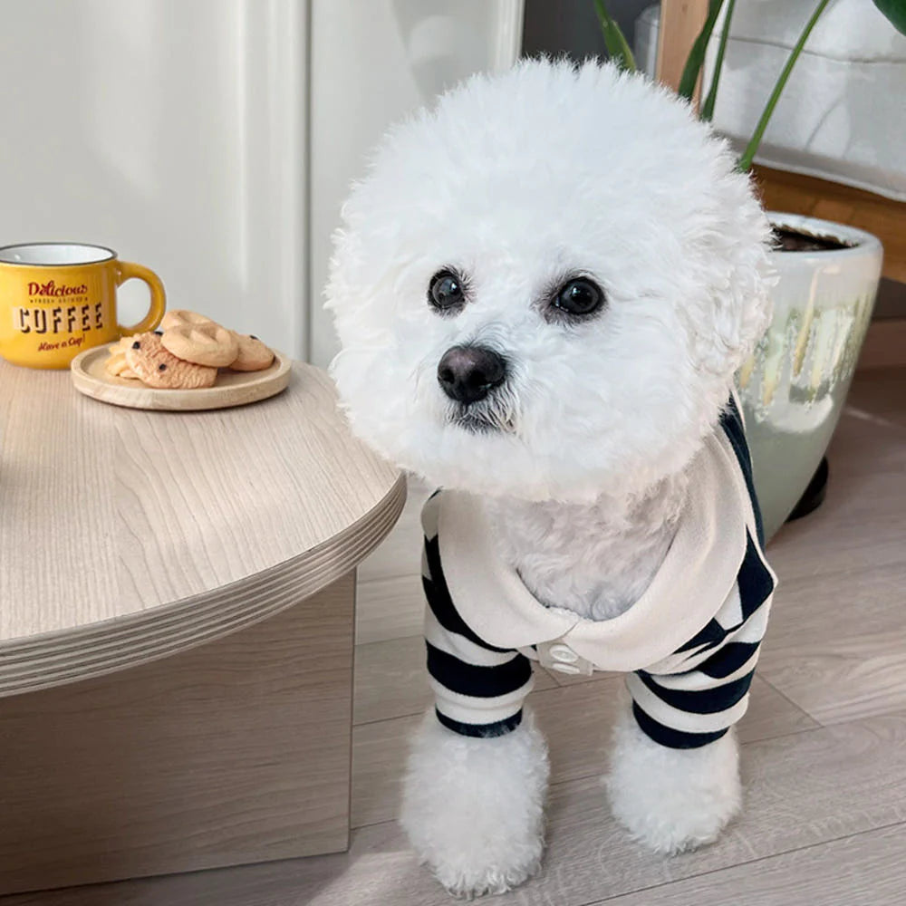 Classic Striped Polo Shirt - 2 Colors - kikiandpuppies
