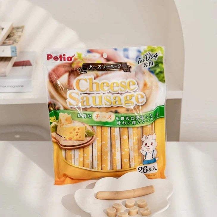 Ham Sausage Dog Treats - Chicken & Cheese 10pcs - kikiandpuppies