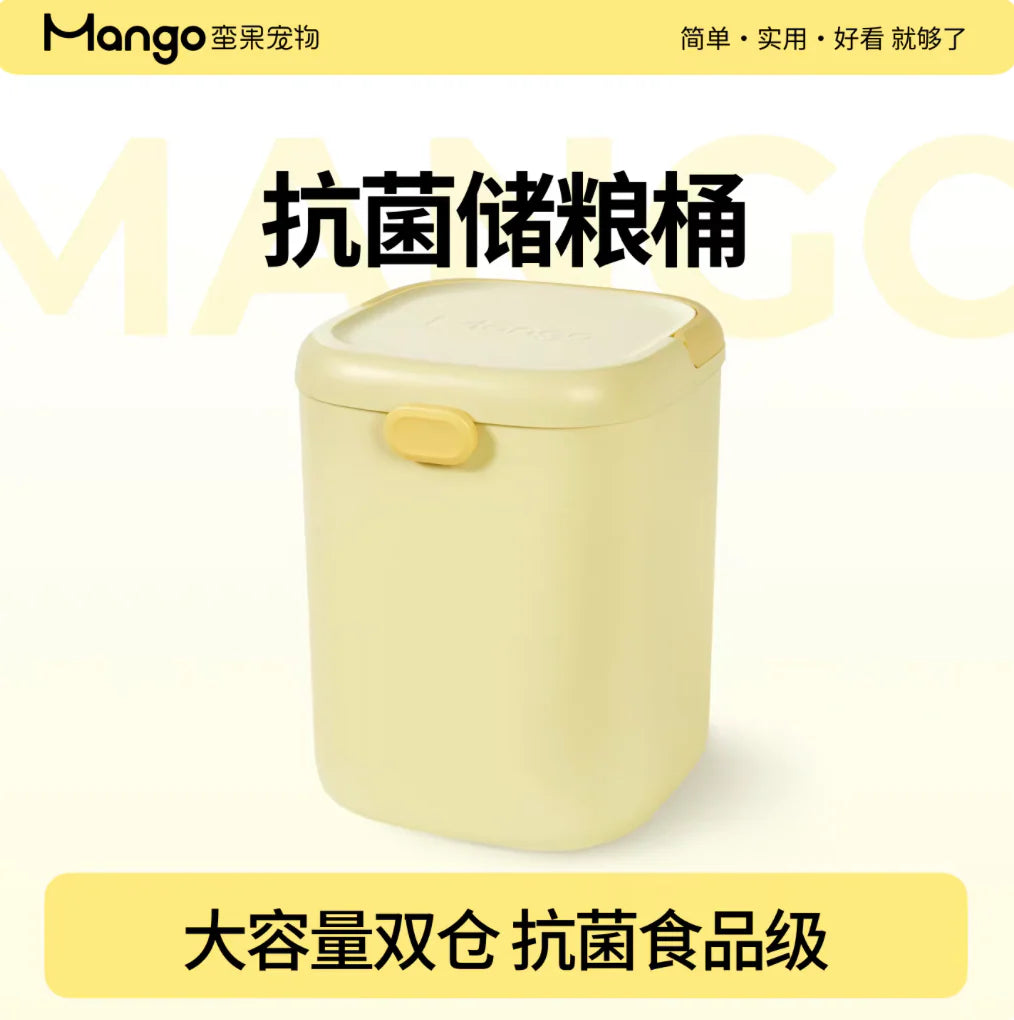Mango Dual-Hooper Pet Food Storage 15L - kikiandpuppies