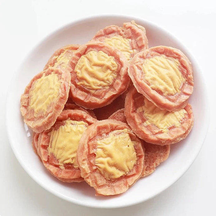 Cheese Waffle Dog Treats - Duck / Chicken 85g - kikiandpuppies