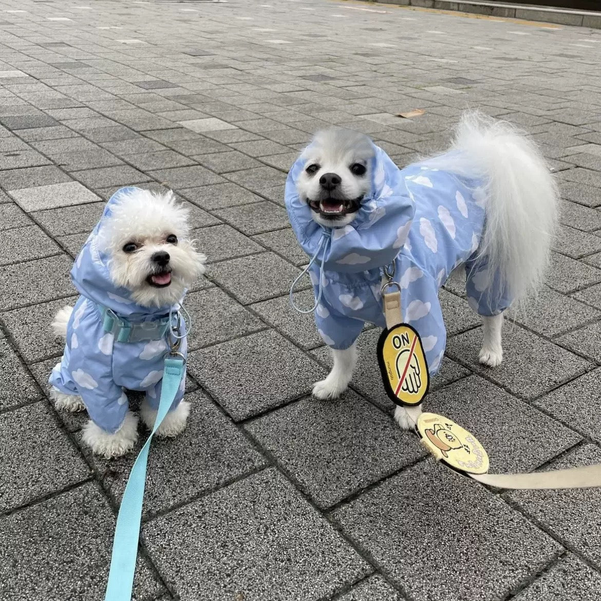 Waterproof Pet Rain Coat with Hood - Full Leg Coverage