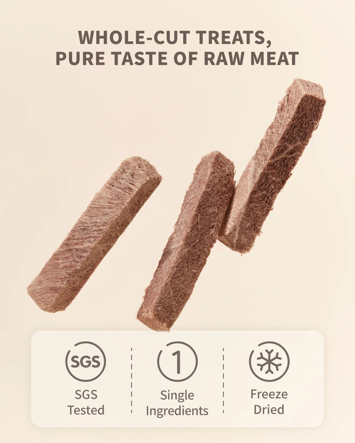PET-EVER Freeze Dried Raw Cat & Dog Treats Freeze Dried Beef 70g - kikiandpuppies