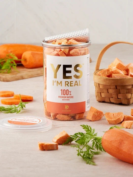 GOLDRONY Yes I'm Real Pet Treat - Carrot - kikiandpuppies