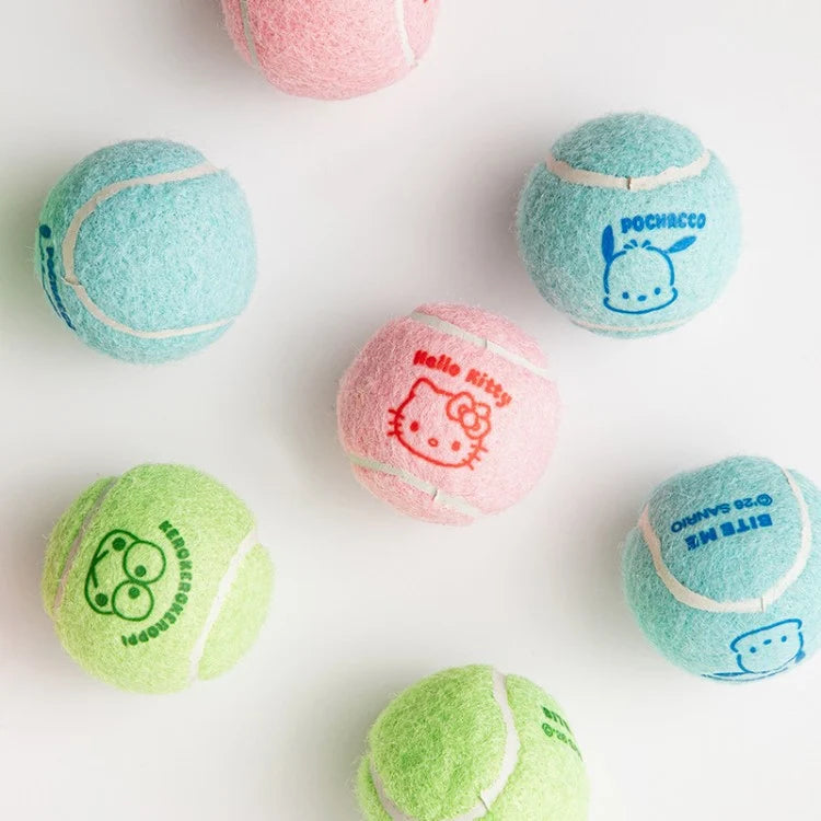 Bite Me Sanrio Characters Tennis Ball Toy Set