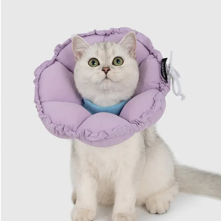 Floral Elizabeth Collar - Comfortable for Eating and Sleeping - kikiandpuppies