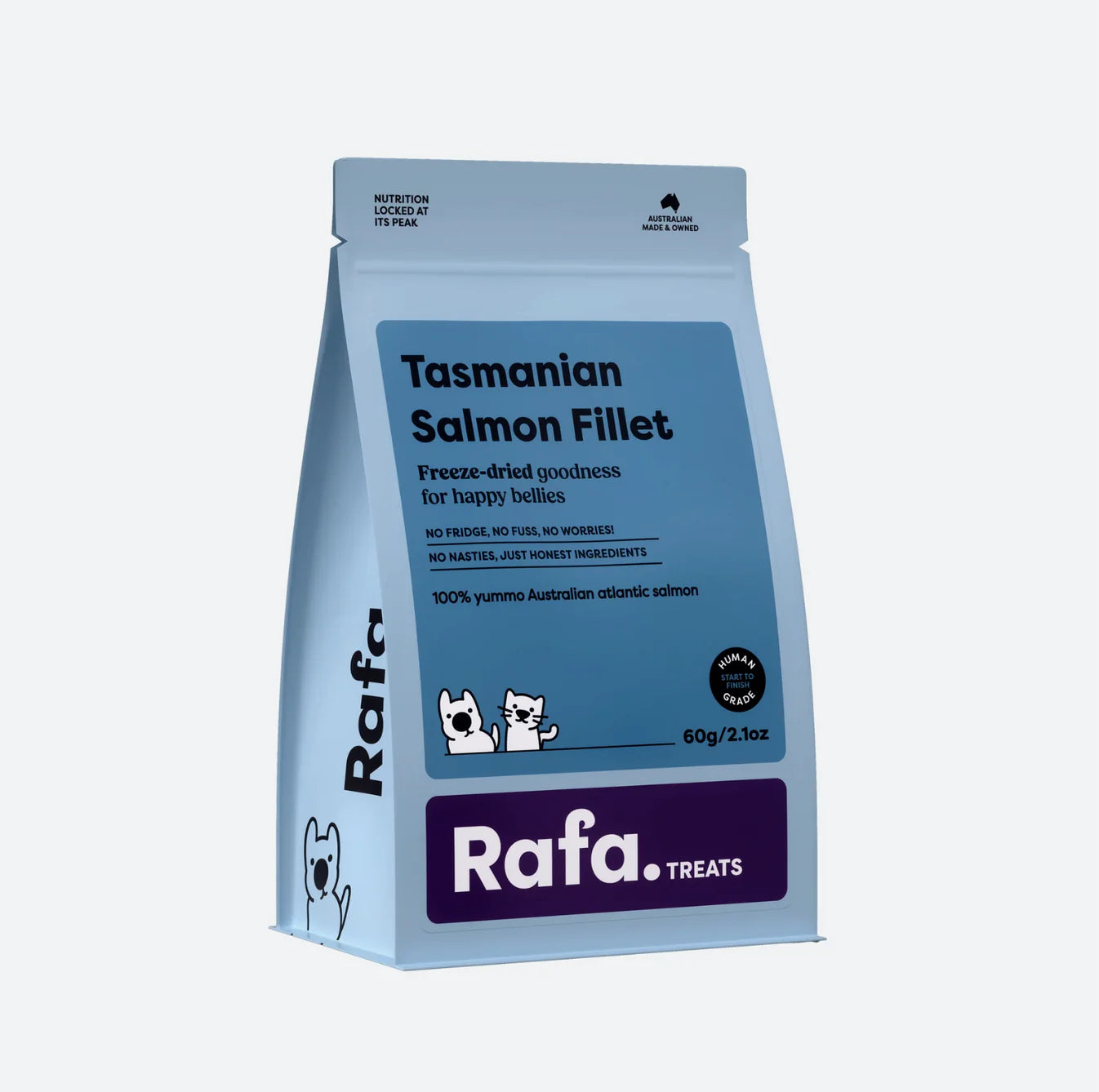 Raw Freeze-Dried Treats | Human-Grade Tasmanian Salmon Fillet - kikiandpuppies