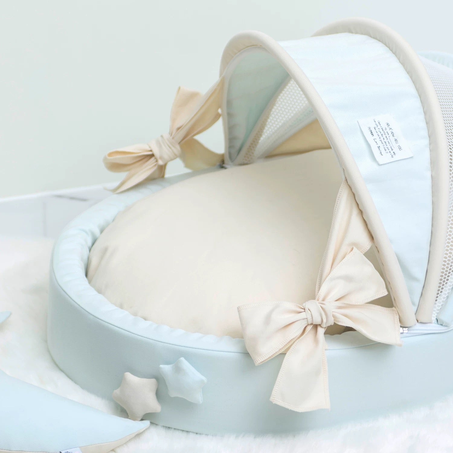 Petman Star Dream Blue Basket Two sides Washable Pet Nest Bed - kikiandpuppies
