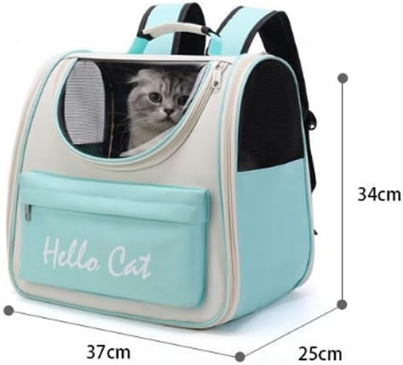 Pet Cat Carry Waterproof Fabric Bag Large Capacity Breathable Foldable Backpack