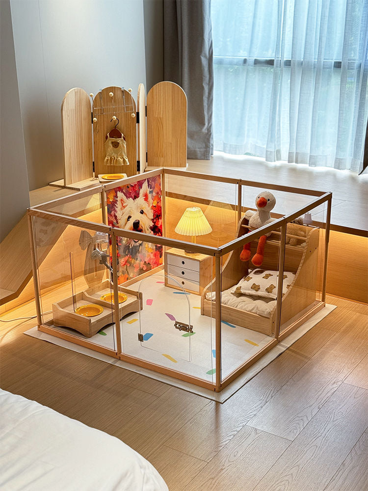 Pet Acrylic Playpen Dog Cat Cage House