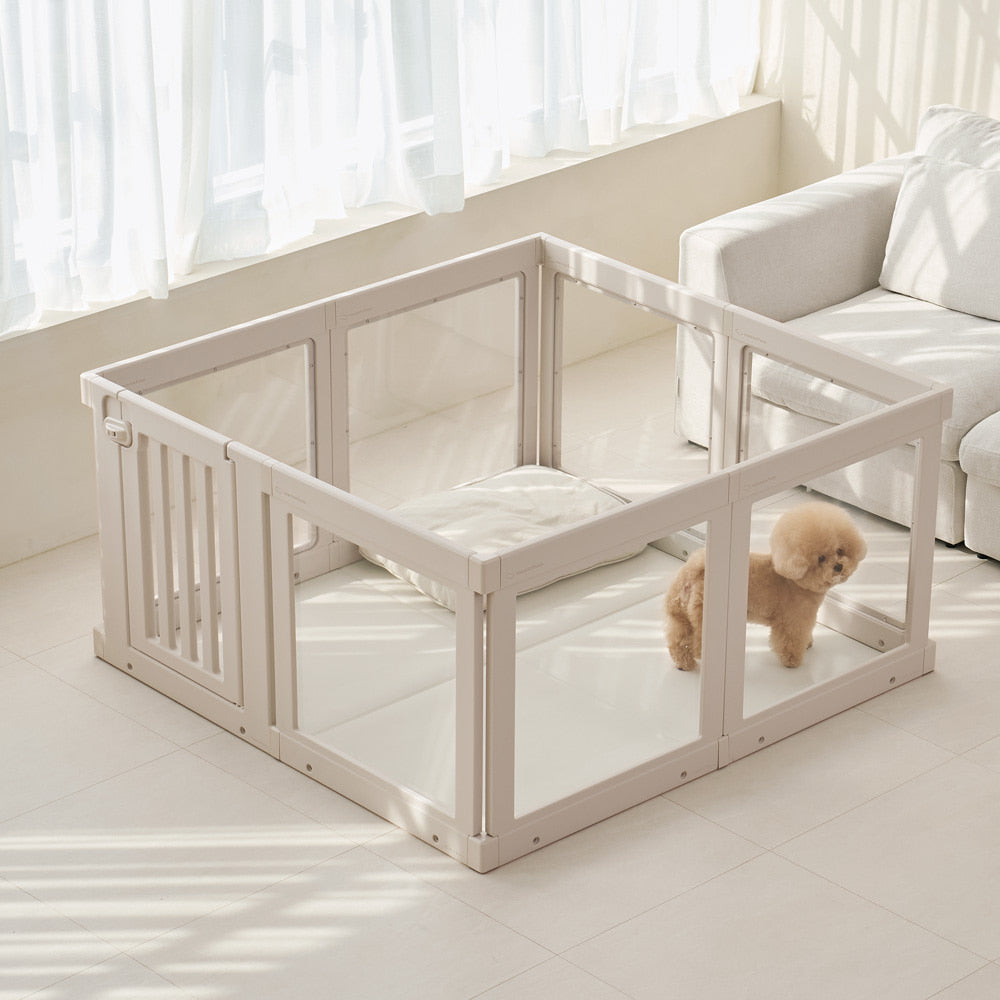 Transparent Pet Room Dog Fence