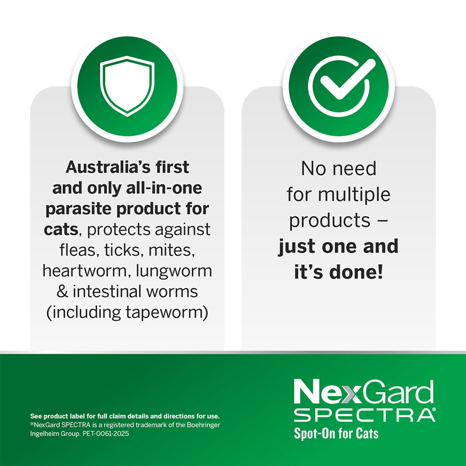 NexGard SPECTRA Spot On For Small Cats And Kittens 0.8~2.4kg - kikiandpuppies