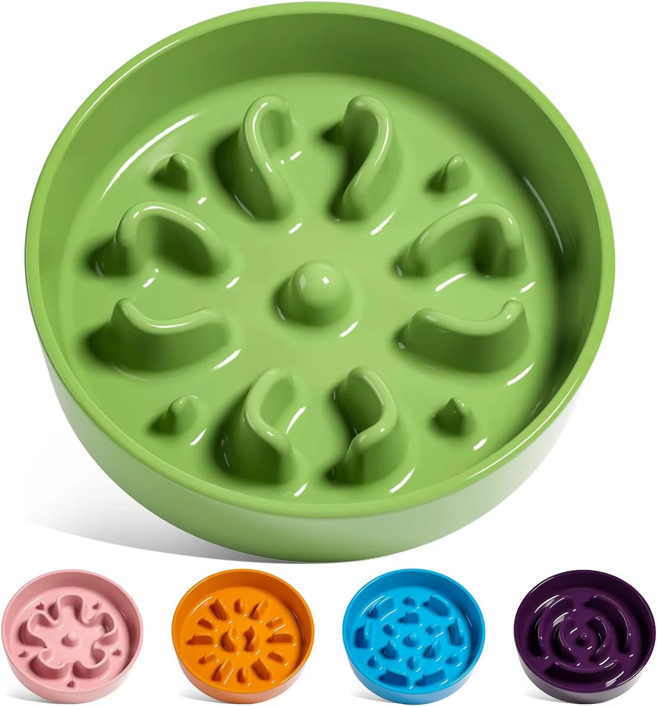 LE TAUCI Slow Feeder Bowl – Durable Ceramic, Healthy Eating for Dogs - kikiandpuppies