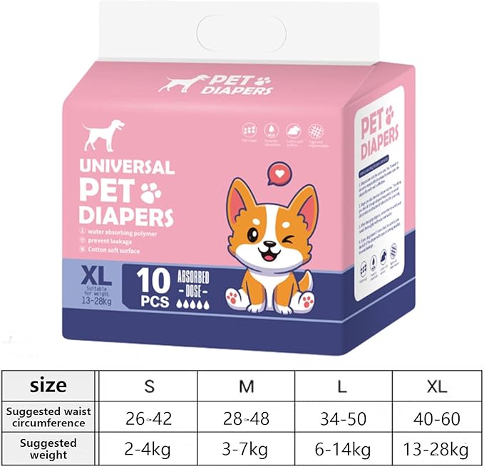 Dog Diapers Leak-Proof Pet Menstrual Pants for Female Dogs