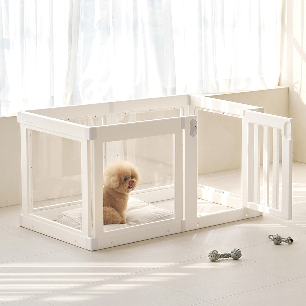Transparent Pet Room Dog Fence