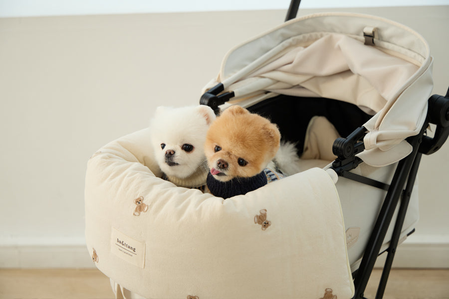 Ba&ttang Pet Carrier teddy bear stroller seat & bag
