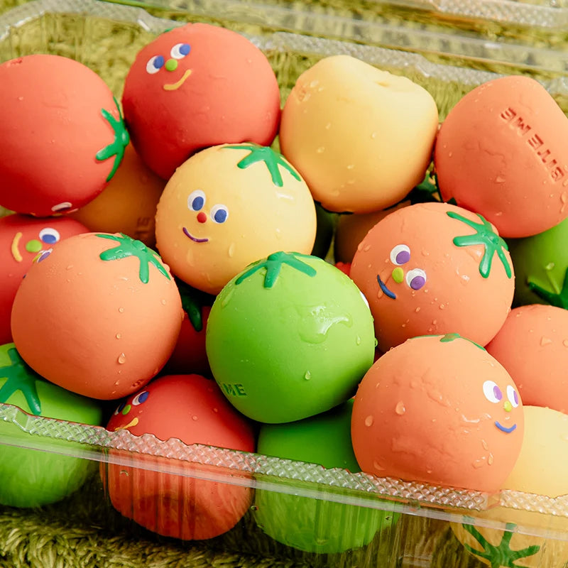Biteme Rainbow Cherry Tomato Latex Toy (4pcs)