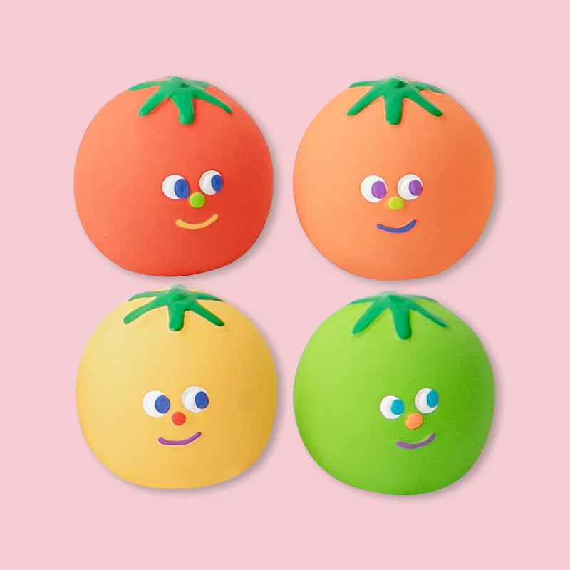 Biteme Rainbow Cherry Tomato Latex Toy (4pcs)
