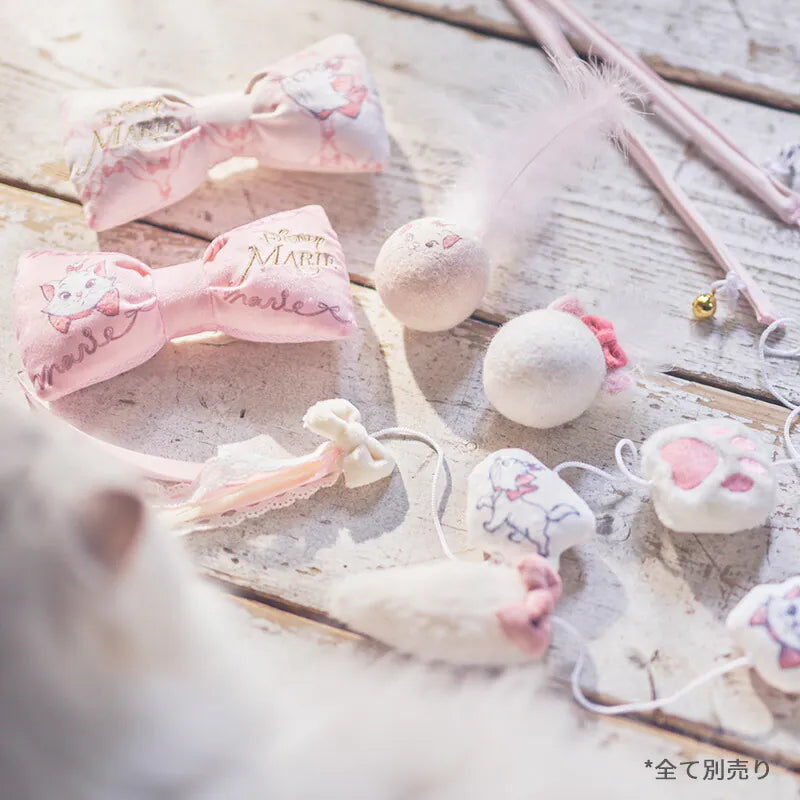Disney Marie Cat Ribbon Toy White