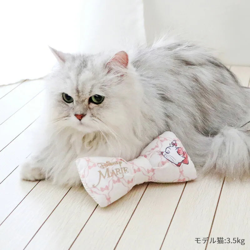 Disney Marie Cat Ribbon Toy White