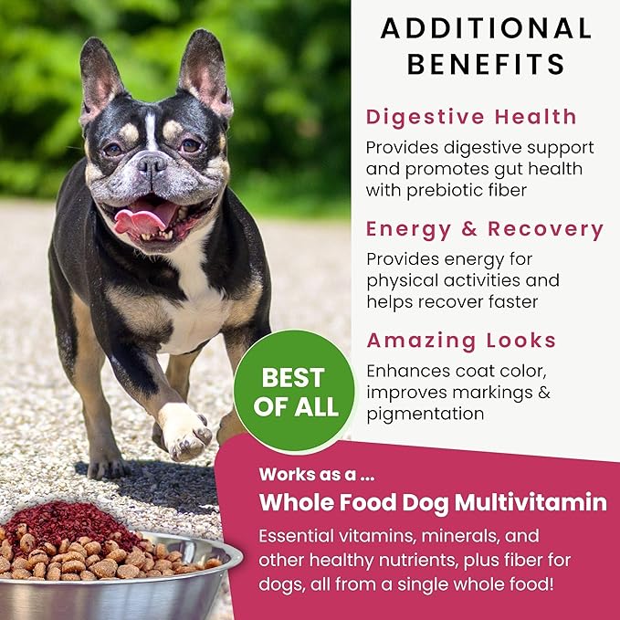Olewo Dehydrated Red Beets Dog Food Supplement, 1KG