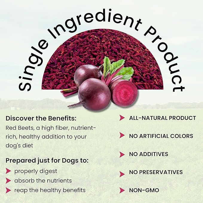 Olewo Dehydrated Red Beets Dog Food Supplement, 1KG