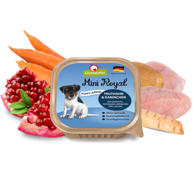 Granatapet Dog wet food Mini Royal turkey & coney Junior/Puppy - kikiandpuppies