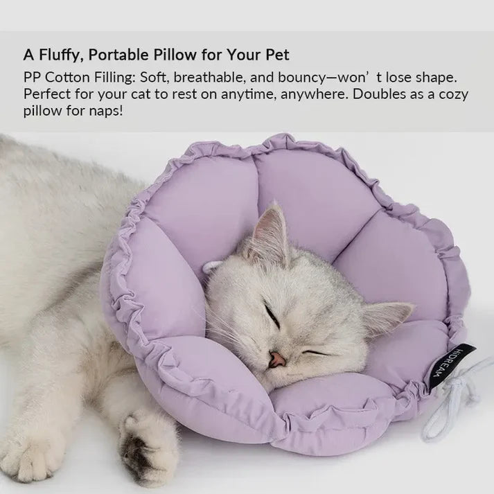 Floral Elizabeth Collar - Comfortable for Eating and Sleeping - kikiandpuppies