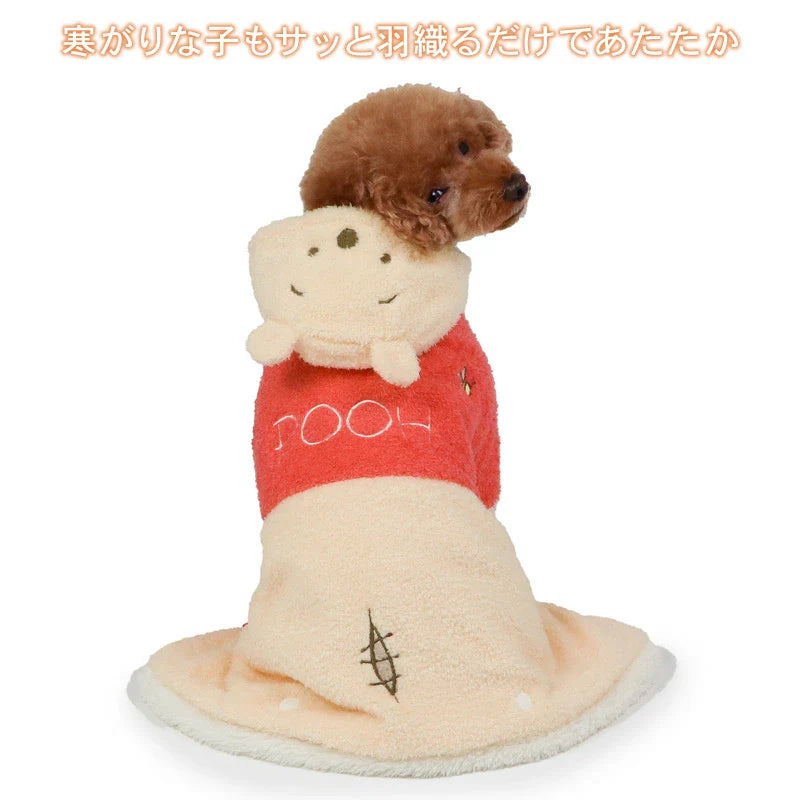 Disney Winnie the Pooh Wearable Blanket for Dogs Pet Cape