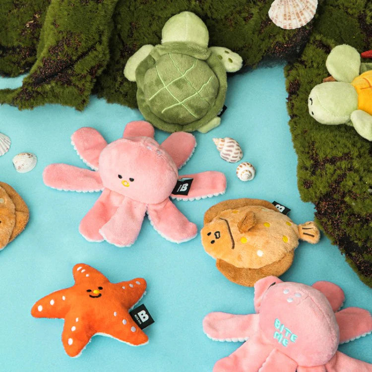 Sea Friends Squeaky Toy Set (2 Types) - kikiandpuppies