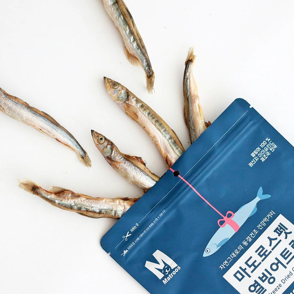 Matroos Freeze-Dried for Dogs & Cats - Capelin - kikiandpuppies
